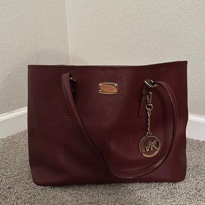 Michael Kors Burgandy Tote Purse